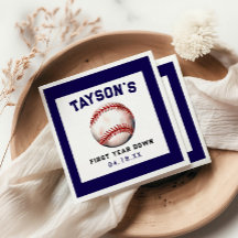 Baseball première année bas 1er anniversaire