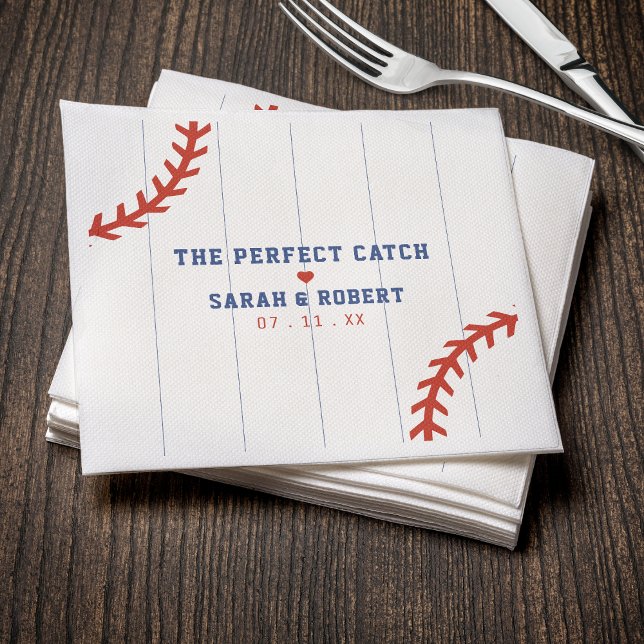 Serviette En Papier Baseball Softball Sport Heart Pinstripe Mariage (Baseball Softball Sport Heart Pinstripe Wedding Napkins
)