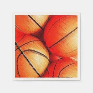 Serviette En Papier Basket-ball