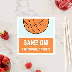 Serviette En Papier Basket-ball 3e anniversaire