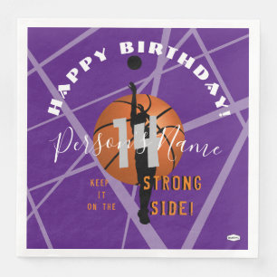 Serviette En Papier Basket-ball thème Anniversaire Papier Napkins HAMb