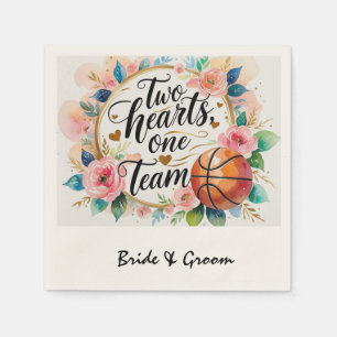 Serviette En Papier Basketball mariage thème