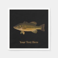 Basse à grande bouche Votre texte ici Poisson