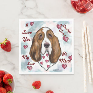 SERVIETTE EN PAPIER BASSET HOOK