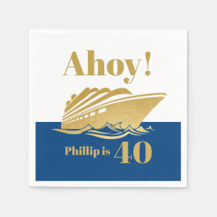 Serviette En Papier Bateau bateau bateau bateau croisière fête d'anniv