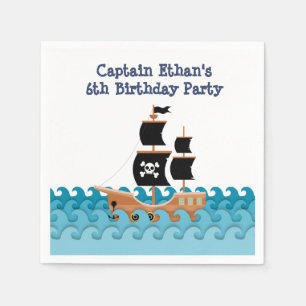 Serviette En Papier Bateau pirate