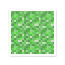 Bâtiment vert pixelisé plié 