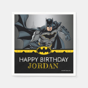 Serviette En Papier Batman Chalkboard Joyeux anniversaire