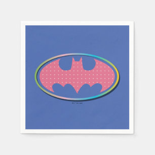 Serviette En Papier Batman Logo Pink Polka Dot