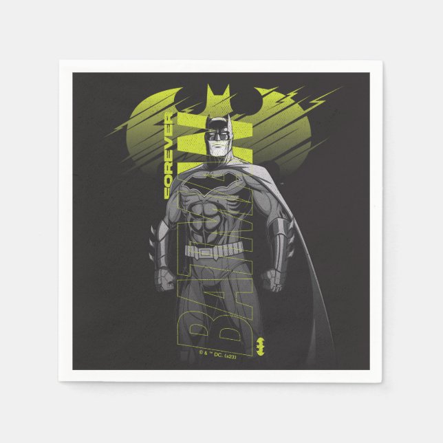 Serviette En Papier Batman Power Up Caractère Art (Devant)