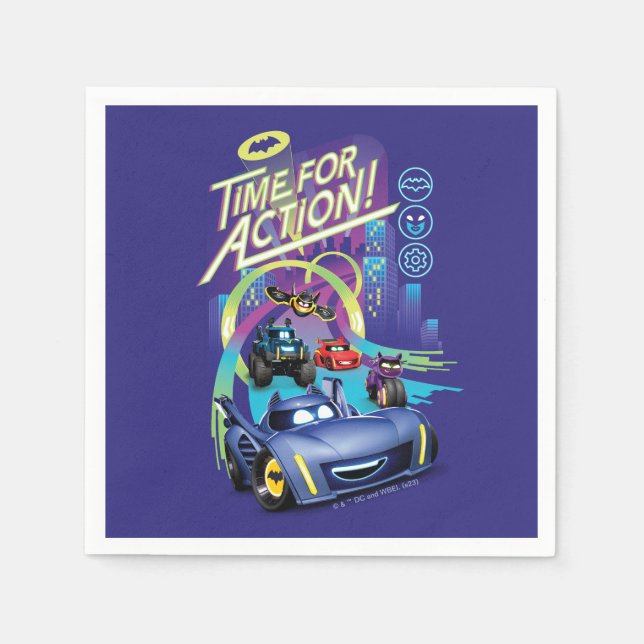 Serviette En Papier Batwheel™ - Il est temps d'agir (Devant)