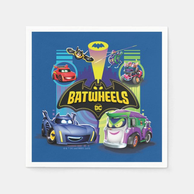 Serviette En Papier Batwheel™ Vs Légion de Zoom (Devant)