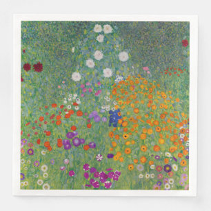 Serviette En Papier Bauerngarten, Peinture à l'huile, Gustav Klimt