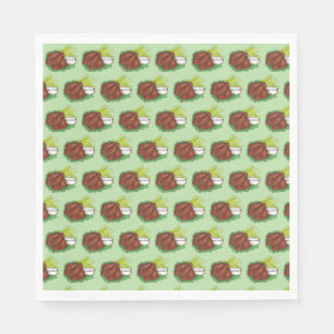 Serviette En Papier BBQ Buffalo épicé Ailes de poulet Tailgate Party