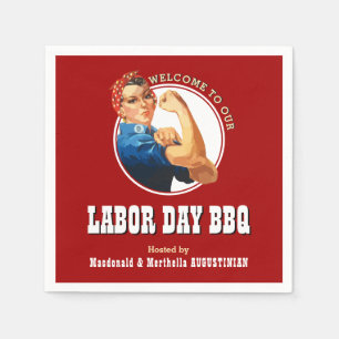 Serviette En Papier BBQ Rosie Riveter Papier DAVANTAGE DE LA JOURNÉE D