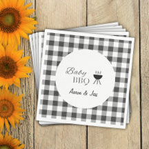 BBQ Rustique Plaid Genre Papier Neutre Napkin