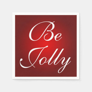 Serviette En Papier Be Jolly Red White Christmas Coloris Conception de
