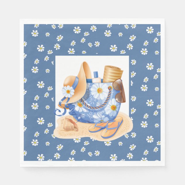 Serviette En Papier Beach Party (Devant)