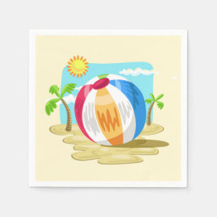Serviette En Papier Beachball