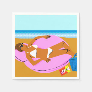 Serviette En Papier Beachy Keen - rose