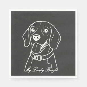 Serviette En Papier Beagle adorable