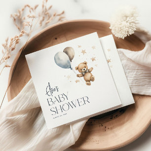 Serviette En Papier Bear en Teddy mignonne et Baby shower de garçon de