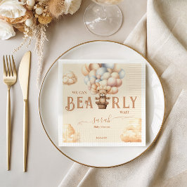 Serviette En Papier Bearly Wait Genre Neutre Teddy Bolos Ours