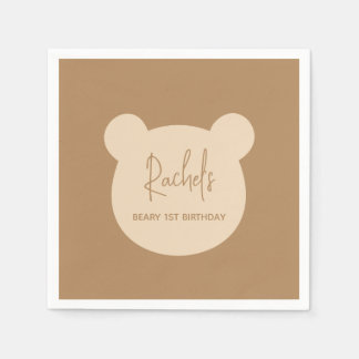 Serviette En Papier Béary 1er anniversaire