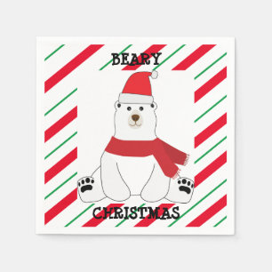 Serviette En Papier Béary Christmas Party