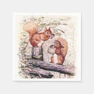 Serviette En Papier Beatrix Potter Le Conte de l'écureuil Nutkine