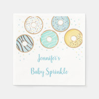 Beau Bleu Donut Bébé Parsemer