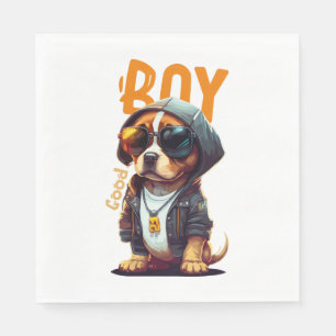 Serviette En Papier Beau Chien Chien Cute Chiot