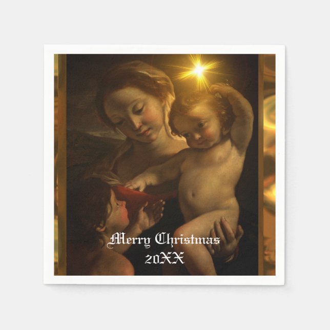 Serviette En Papier Beau Jésus (Devant)