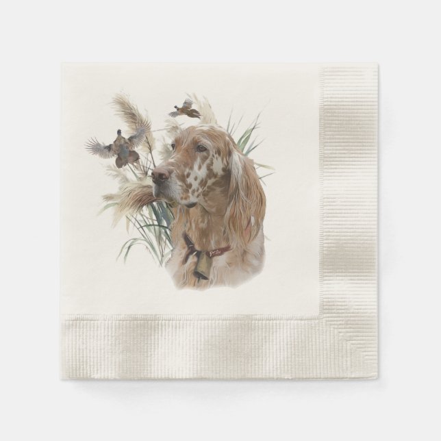 Serviette En Papier Beau plateau avec faisans, Art (Devant)