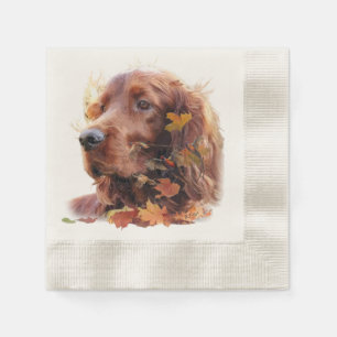 Serviette En Papier Beau plateau rouge irlandais