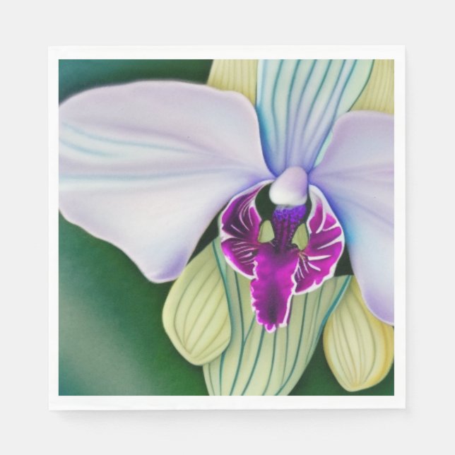 Serviette En Papier Beauté des orchidées (Devant)