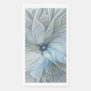 Serviette En Papier Beauté élégante Moderne Abstraite Fractal Art Flow