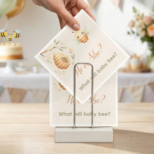 Serviette En Papier Bébé Abeille Il ou Elle Qu'est-ce que Bébé Abeille