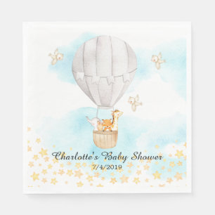 Serviette En Papier Bébé Animaux Chaud Air Balloon Douche Papier servi
