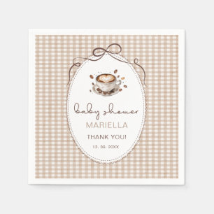 Serviette En Papier Bébé aquarelle prépare du café babMouchoir en papi