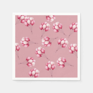 Serviette En Papier Bébé Ballons roses