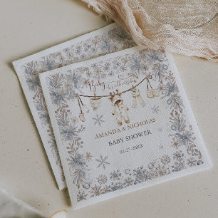 Serviette En Papier Bébé d'hiver il fait froid dehors Baby Shower
