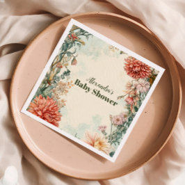 Serviette En Papier Bébé en fleurs Fleur sauvage floral