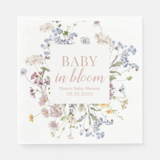 Serviette En Papier Bébé en papier fleur Napkin