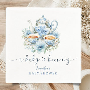Serviette En Papier Bébé est en train de préparer du thé Baby Shower G
