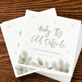 Serviette En Papier Bébé Il fait froid dehors