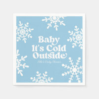 Bébé Il fait froid dehors Baby shower de flocons d