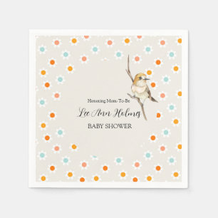 Serviette En Papier Bébé mignon Baby shower de fleurs minuscules