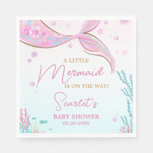 Serviette En Papier Bébé sirène Shower