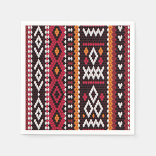 Serviette En Papier Bedouin Sadu Fabric Pattern